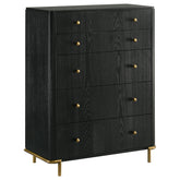 Best Furniture Outlet - Coaster - Arini 5-drawer Bedroom Chest Black - 224335